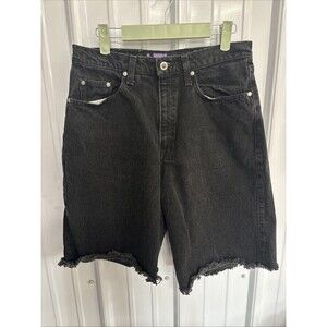 Y2K Levis SilverTab Baggy Black Cut Off Shorts Size 30